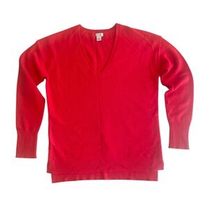 Halogen Red Cashmere Sweater